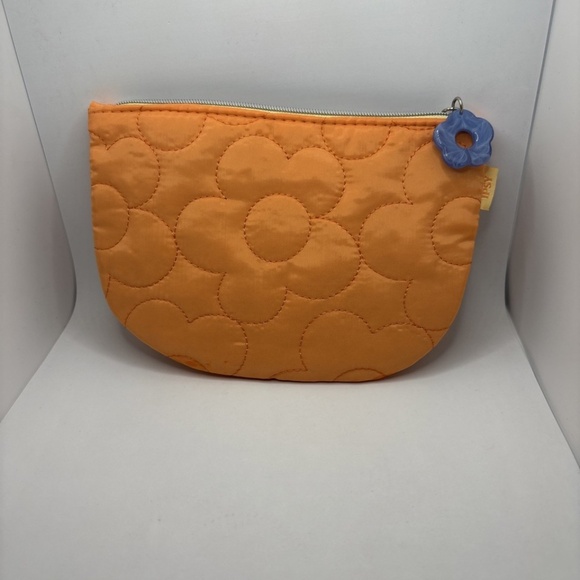 Ipsy Orange Quilted Make Up Bag - Picture 1 of 5